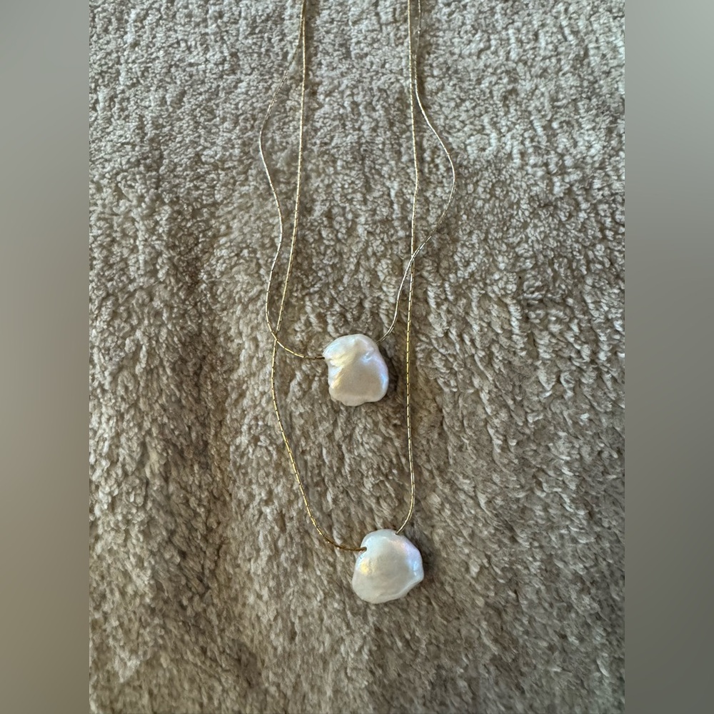 Serefina layered pearl necklace